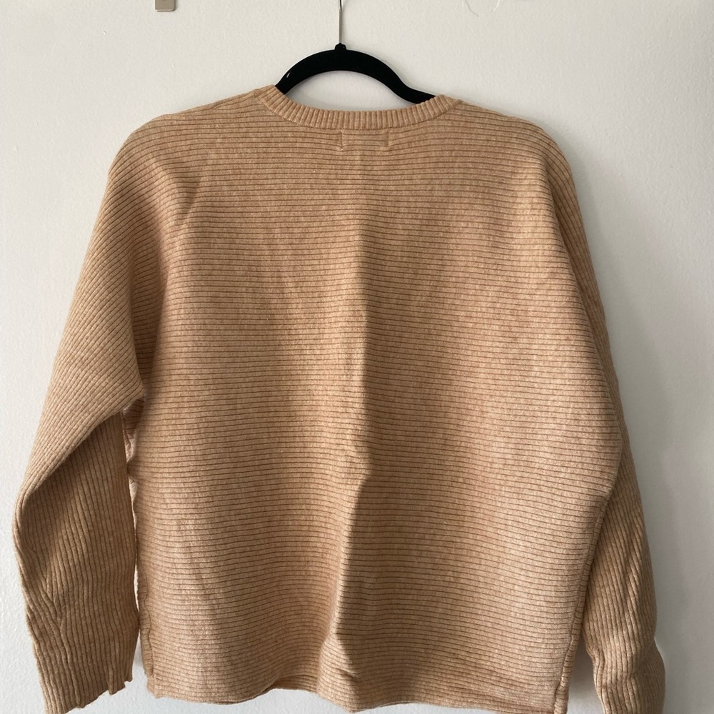 Camel Ribbed Sweater - Picture 4 of 4